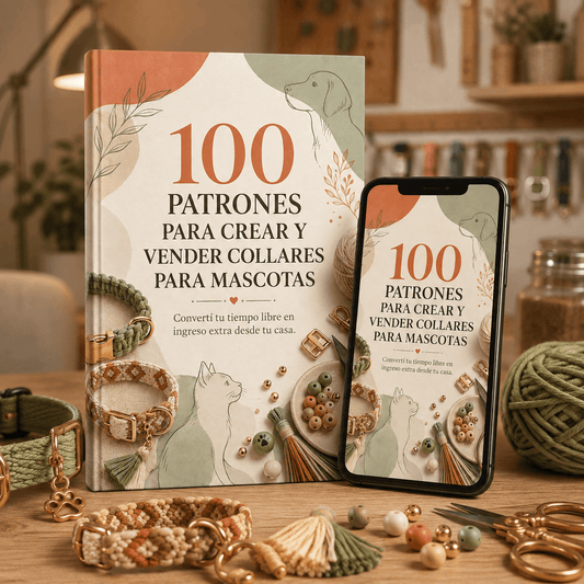 100 Patrones - Collares para mascotas + 5 bonus